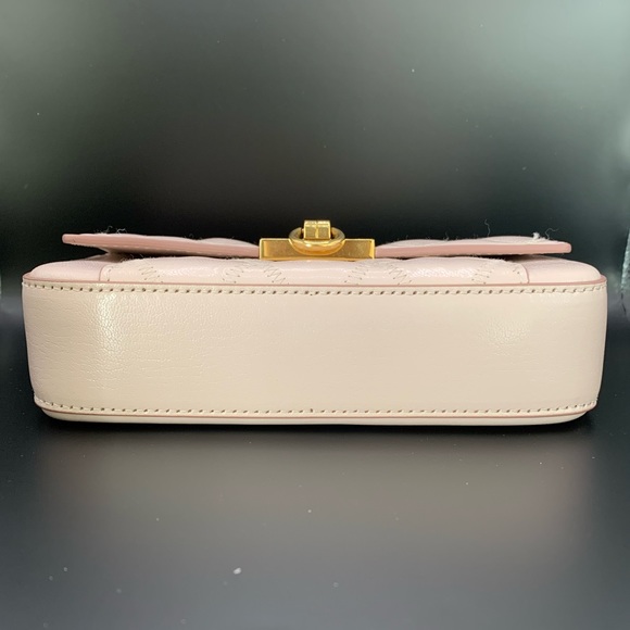 Authentic Givenchy Goatskin Quilted GV3 Mini Pocket Convertible Bag Pink - Picture 8 of 8